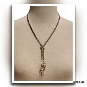 Monet Slide Vintage Necklace with Decorative Beads